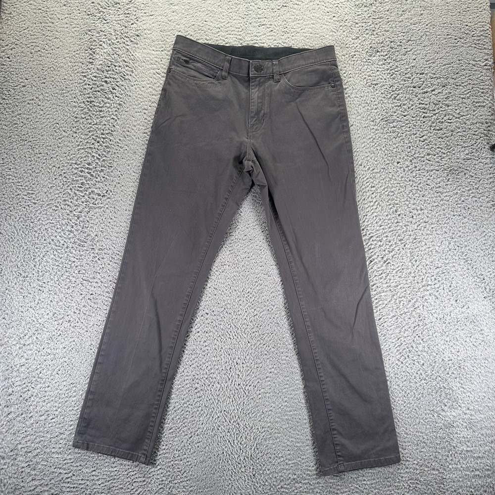 English Laundry Pant Men 32x30 Gray Cotton Chino Straight Preppy Business Career